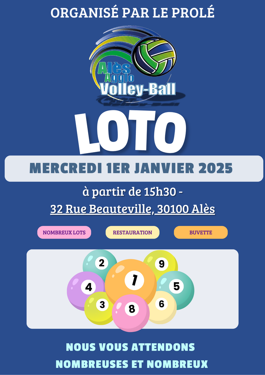 Loto du Club 1er Janvier 2025