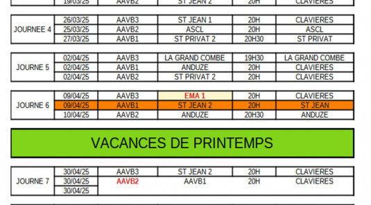 2ème partie de championnat ALES-VILLE